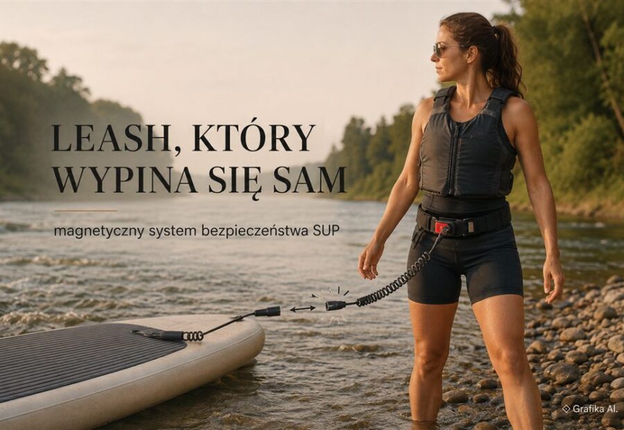 Automatycznie wypinany leash do SUP – jak działają magnetyczne systemy bezpieczeństwa i czy mogą ograniczyć ryzyko uwięzienia w nurcie?